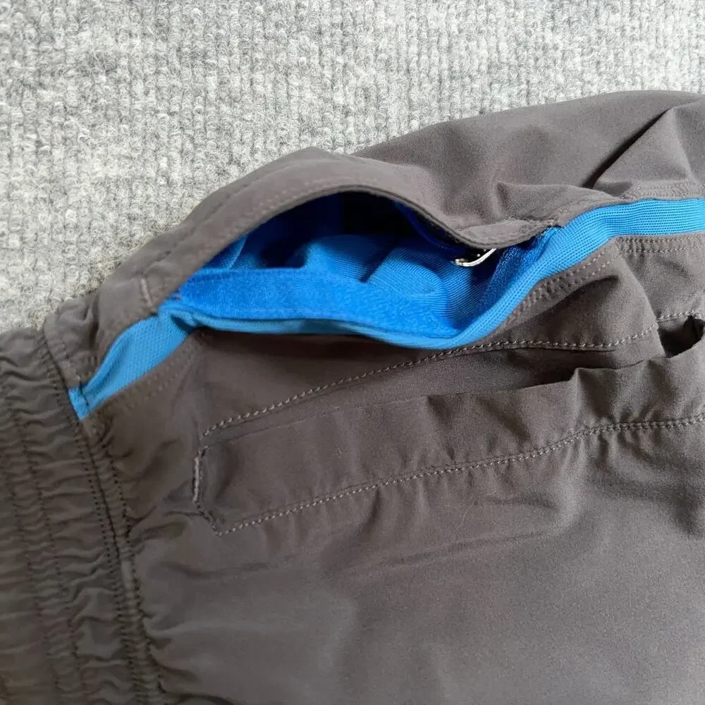 Lululemon Pace Breaker Shorts Mens Gray Blue Lined Swift 9
